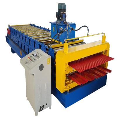 China Building Material Shops Color Steel Roof Tile Deck Double Roll Forming Machine Double Deck Roll Forming Machine Manufacturers for sale