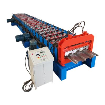 China Building Material Shops Steel Structure Floor Deck Roll Forming Machine Galvanized Steel Panel Floor Deck Roll Forming Machine for sale