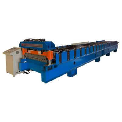 China Building Material Stores Iron Sheet Galvanized Color Steel Corrugated Sheet Roll Forming Machine for sale