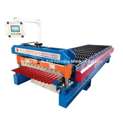 China Building Material Shops Corrugated Sheet Press Machine Corrugated Sheet Roll Production Machinery Forming Machinery For Russia for sale