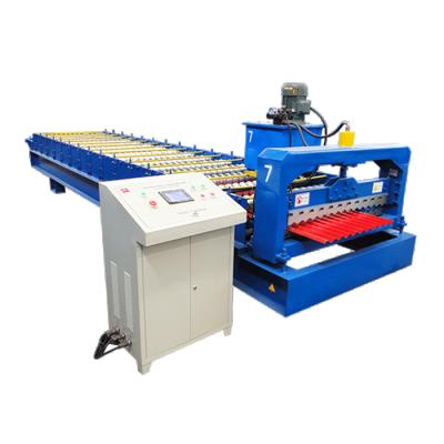 China Building Material Shops Steel Sheet Corrugated Profile Machine Corrugated Sheet Roll Forming Machine for sale