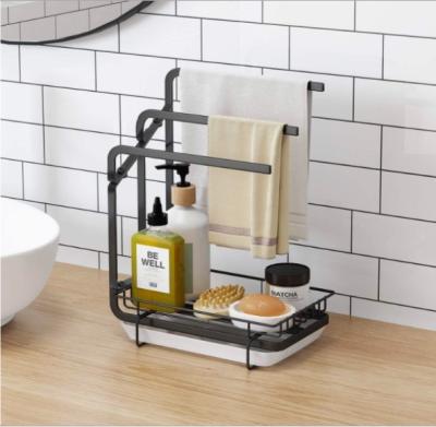 China Minimalist Storage Holders and Racks Sink Sponge Holder for Kitchen Towel Sink Organizer for sale