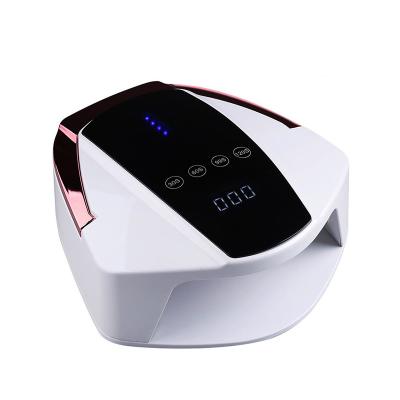 China Rechargeable Nail Dye UV Light for Nails LED Nail Dryer 96W LED Cordless UV Nail Lamp with Handheld Handle for sale