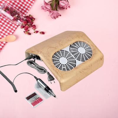 China Perfect for Home Nail Salon Professional Nail Suction Machine Nail Dust Fan Collector with 3 Manicure Vacuum Bags and Nail Drills 20000RPM for sale