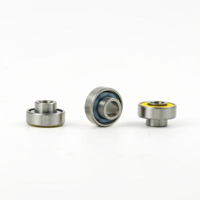 China Custom Chrome Steel Brand Skateboard And Long Board Bearings With Integrated Spacers Bearings for sale