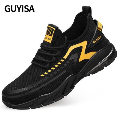 China Lightweight Steel Toe GUYISA Work Safety Shoes Wear Resistant Breathable Safety Shoes Sports Brand Safety Shoes for sale