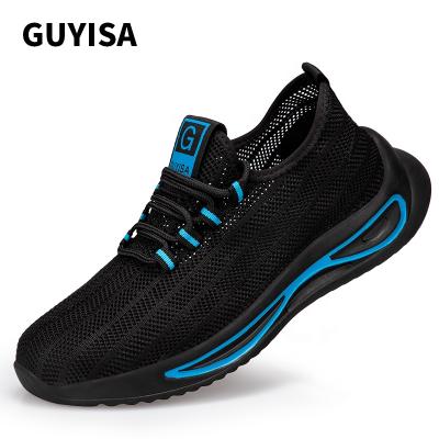 China GUYISA Lightweight Sole Steel Toe PU Safety Shoes Work Man Wear Resistant Safety Shoes for sale