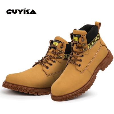 China GUYISA High Quality Professional Steel Toe Work Safety Steel Toe Safety Shoes Steel Boots For Industrial for sale