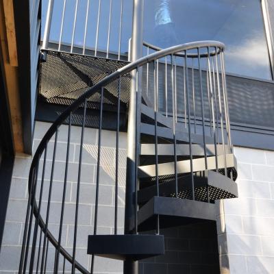 China Contemporary Galvanized Steel Spiral Stairs Stainless Steel Metal Outdoor Spiral Stair Used Stairs for sale