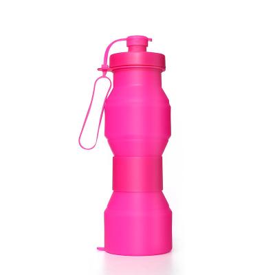 China Custom Sustainable Hot Selling 800ml Sport Bpa Free Collapsible Collapsible Water Bottle for sale