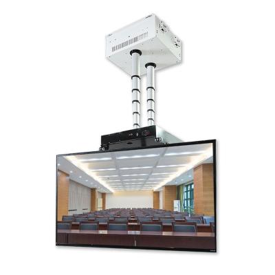 China Manufacturer Retractable Motorized Camera Bipolar Bamboo Ceiling Mount Motorized Hanging Camera Mount Rotating 90 Degree Camera for sale