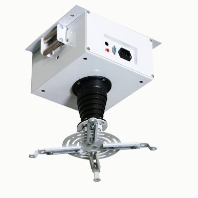 China Ultra-thin Motorized Ceiling CCTV Camera Mount with Electric Vertical Travel Ceiling CCTV Camera Bracket Camera Telescopic Lift for sale