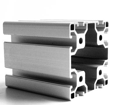 China High Grade Aluminum T Slot Extrusion Silver Anodized 100x100mm T Slot Aluminum Profile for sale