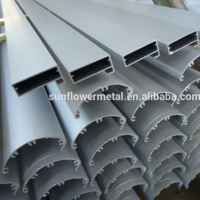 China Best Furniture Quality Silver Anodized Matte Aluminum Extruded Sections for sale