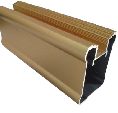 China Wardrobe Closet Competitive Price Extruded Gold Anodized Aluminum Profile for sale