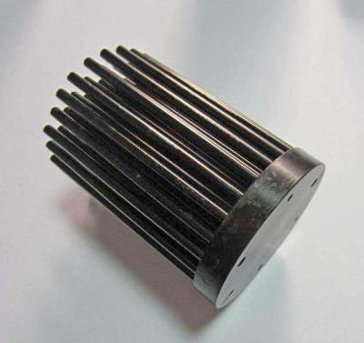 China Black Anodized Aluminum Low Cost Pin Fin Forging Radiator for sale