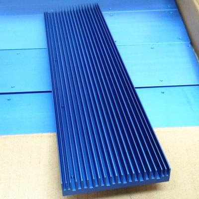 China Heatsink Low Price Blue Anodized Extruded Aluminum Profile Heatsink For LED for sale