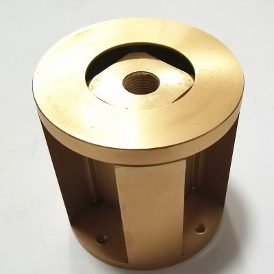 China Aluminum Customized CNC Aluminum Gold Anodized Turning Machining Parts for sale