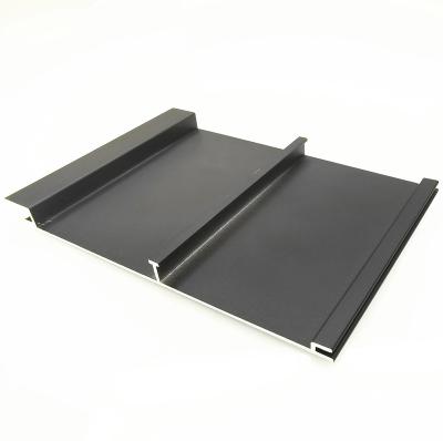 China Aluminum Extrusion System Low Price Black Powder Coating Aluminum Decking Deck for sale