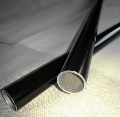 China Material of Construction / Decoration Custom OEM Extruded Black Powder Coating Tube Aluminum for sale