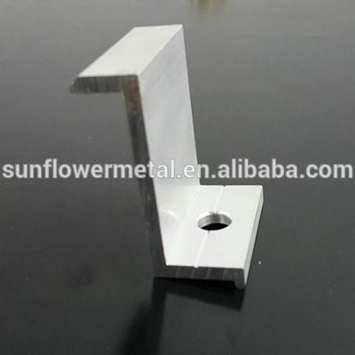 China Solar panel mounting low price extruded aluminum z profile clamp for solar panel mounting for sale