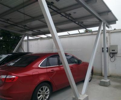 China Metal Customized Competitive Price Solar Roofing Aluminum Carport for sale