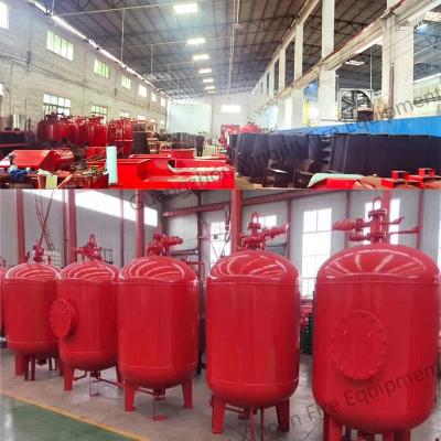 China Horizontal Bladder Tank Foam Fire Suppression System With Jet Distance Of ≥10m And Single Package In Real Size for sale