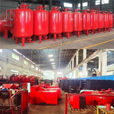 China TUV Certified Fire Extinguishing System Vertical / Horizontal Bladder Tank In Red 0.6-1.6Mpa for sale