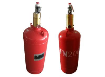 China Cilindro de gas del color rojo Fm200 para la extinción de incendios de sistema 4,2/5.6MPa en venta