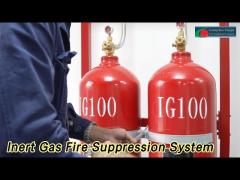 IG100 Inert Gas Fire Suppression System High Safety Environmentally Friendly