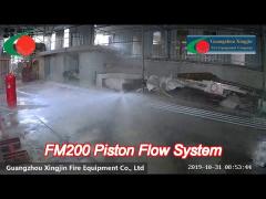 120L FM200 Piston Flow System For Fire Suppression