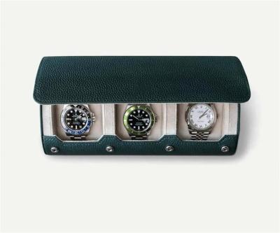 China Quality Guarantee Genuine Leather Daily Watch Storage Custom Luxury Watch Box for sale