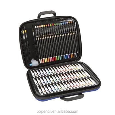 China 100% Eco-friendly Popular Art Coloring Set 102PCS Eva Bag Art Set Pencil Drawing Gift Boxes With Handles for sale