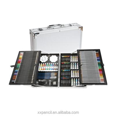 China 100% 126PCS Environmentally Friendly Aluminum Boxes Art Professional Painting Set Super Art Mega Set for Art Works for sale