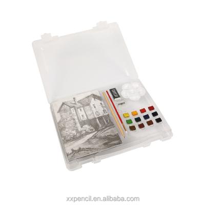 China 100% Eco-friendly Sketching Pencil Drawings And Coloring Painting Set Art Gift Set High Quality With PP Box for sale