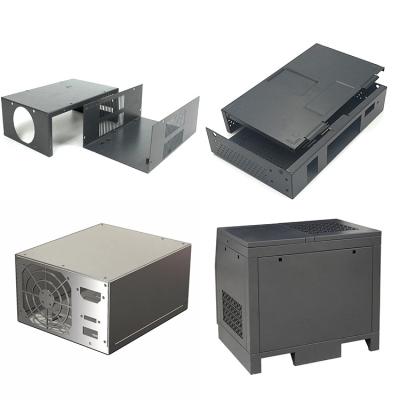 China Carbon Steel Sheet Metal Fabrication Parts Stainless Steel Box Housing Custom Aluminum Case Shell Enclosure for sale