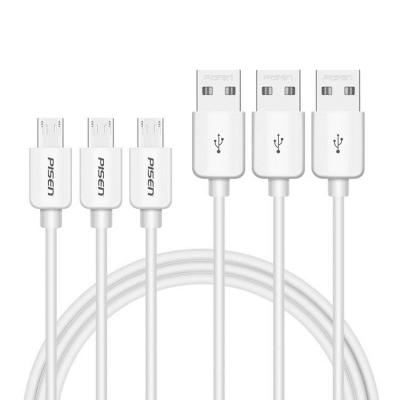 China Mobile Phone PISEN MU-02-1000 Micro USB2 In 1 Fast Charging Cable 1m Length For Mobile Phone for sale