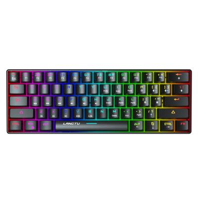 China LANGTU G1000 61 2.4G Key Wired Wireless Three-mode Mechanical Keyboard BT BT for sale