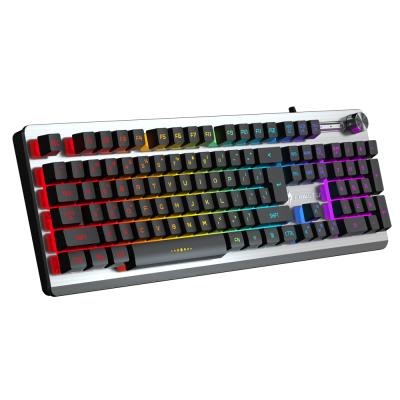 China Ergonomic Design of LANGTU K002 Anti-Ghosting Wired Mixed Membrane Lighting Keyboard for Gaming and Office for sale