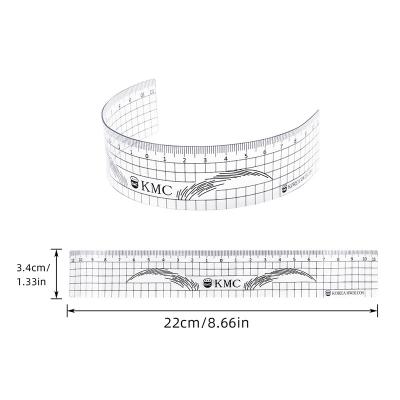 China Eyebrow Tattoo Shaping Permanent Brow Microblading Beauty Tattoo Stencils PGU Design Guide Ruler Plastic Eyebrow Sticker Eyebrow Shaping for sale