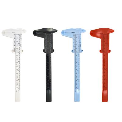 China Professional Eyebrow Tatoo Scale Beauty Student Semi Precision Stencils Caliper Measuring Tool 80/150 Mm Eyebrow Tattoo Plastic Vernier Ruler for sale