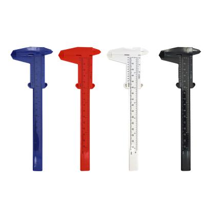 China High Quality Metric Scale Eyebrow Tatoo Button Semi-double Vernier Plastic Eyebrow Measuring Ruler Accessories 80/150 Millimeter Gauge Tattoo Tool for sale