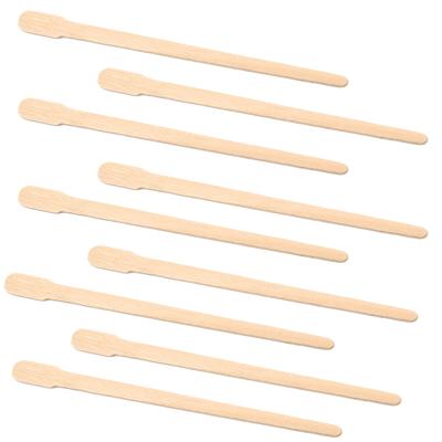 China Eyelash Extensions/Tattoo 50/100 Pcs/Pack Wooden Disposable Wax Applicator Spatula Tool Eco Eyebrow Ice Cream Waxing Care Tool for sale