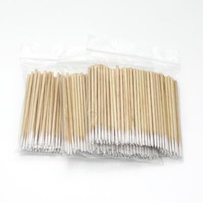 China Eyelash Extensions / Tattoo Free 7 / 10 Cm Makeup Eyebrow 50 / 100 Pcs / Bag Bamboo Wooden Tattoo Bud Applicator Swab Tip Lash Permanent Stick Pointed Cotton for sale