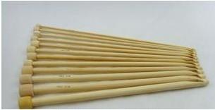 China White Smooth surface finishing Bamboo Knitting Needles For beautiful textiles for sale