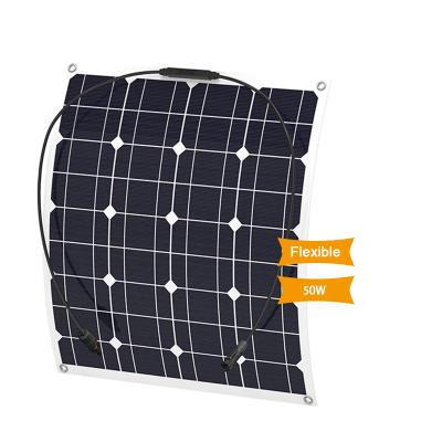 China Flexible Solar Panels Wholesale thin film ETFE monocrystalline Semi flexible solar panel 50W 100W 150W 180W 12V Mono flex solar panels for sale