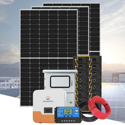 China Home Home Use 5kw Photovoltaic System Solar Power System Hybrid Grid Kit Solar System for sale