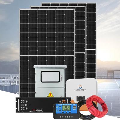 China Home Complete Set 10Kw 15Kw 20KW 5 Kw Solar Panels Solar 5000 W On Off Grid Solar System 5000 Watts Solar Energy Home System for sale