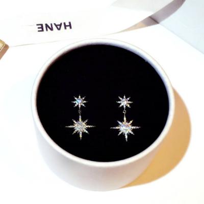 China New Fashion Designer 925 Sterling Silver Trendy Luxury Rhinestone Korean Earrings Sun Stud Earrings Pendant Jewelry WomenE002341 for sale