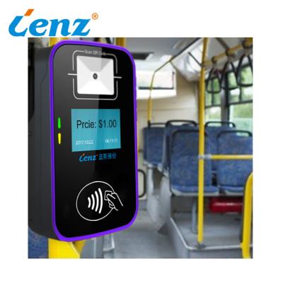 China bus auto fare collection system contactless rfid card validator contactless NFC card bus ticket validator 4 thumb TFT LCD for sale